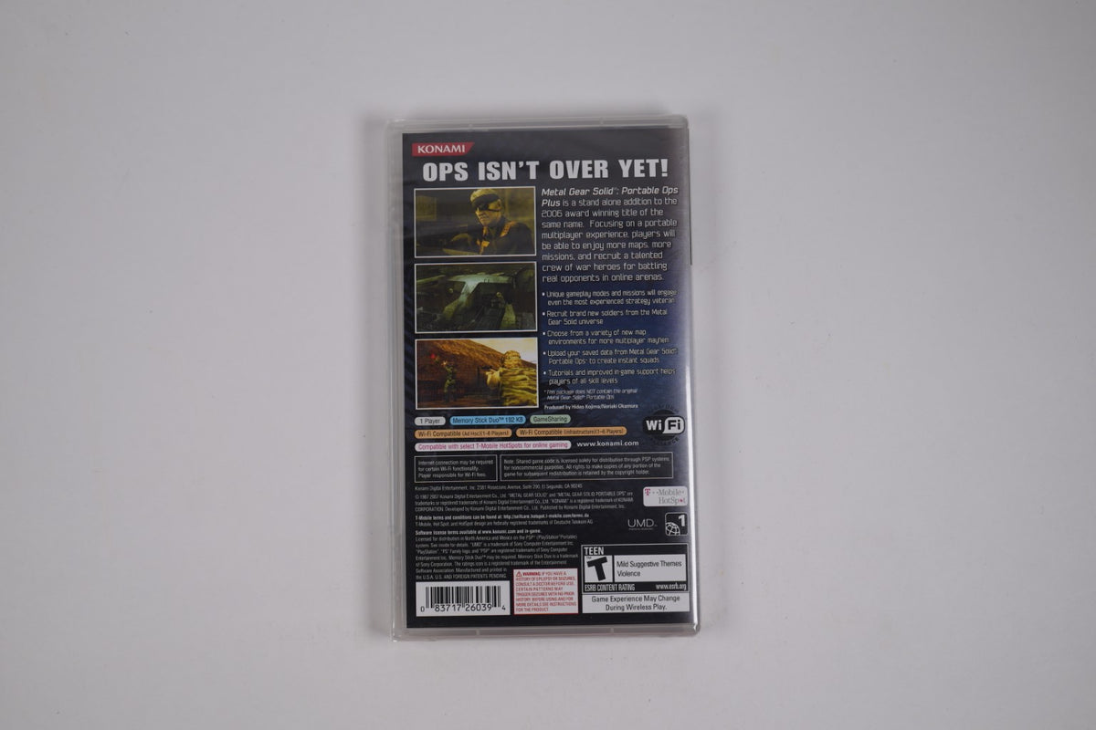 Metal Gear Solid: Portable Ops Plus - Sealed