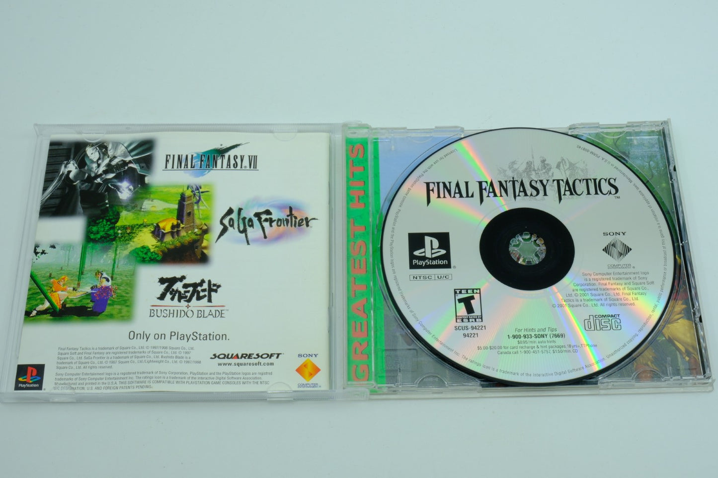 Final Fantasy Tactics Greatest Hits - Complete in Box