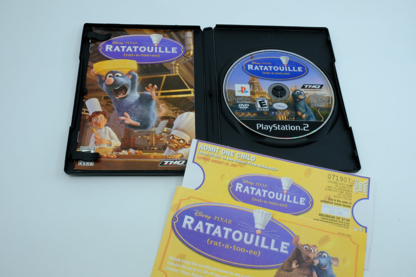Ratatouille - Complete in Box + Ratatouille movie ticket