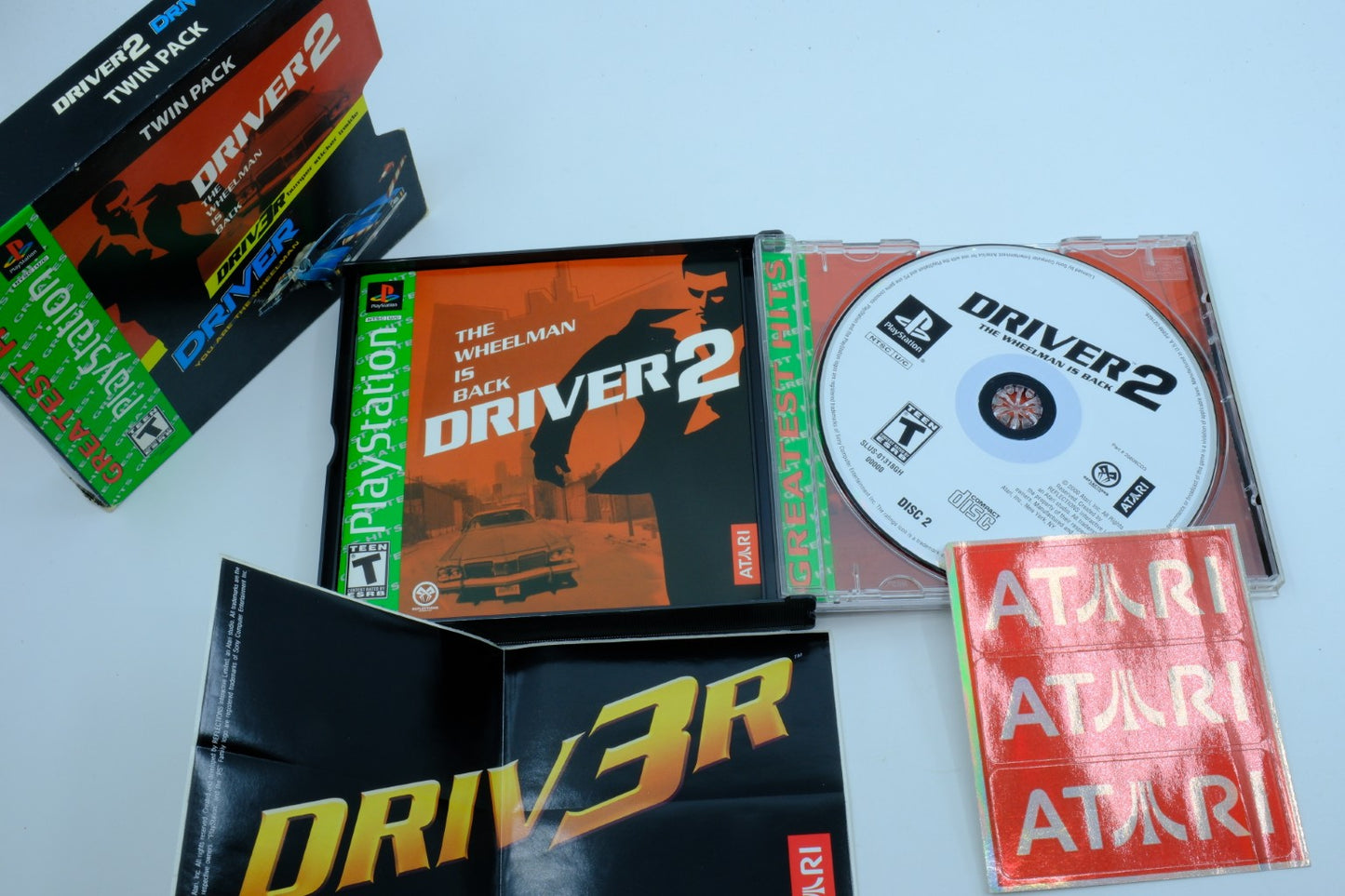 Driver 2 / Driver Twin Pack - Complete in Box + Stickers