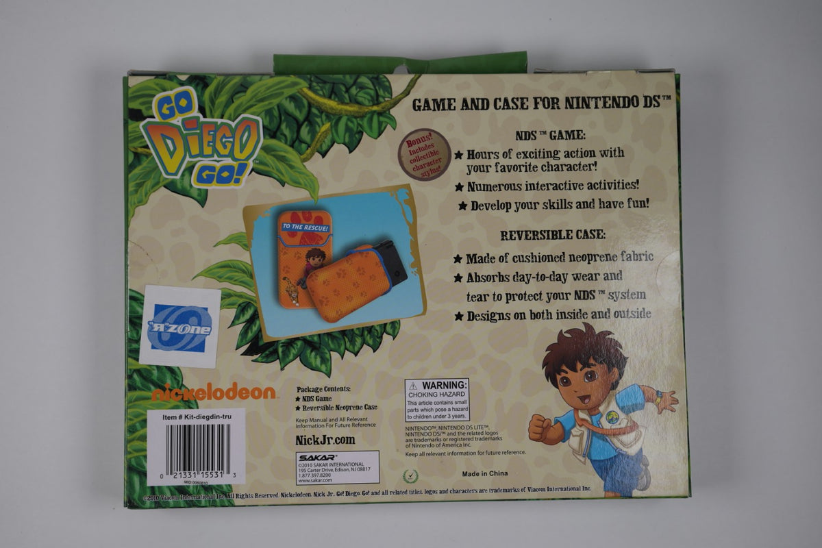 Go, Diego, Go! Great Dinosaur Rescue – Nintendo DS Game & Case Bundle – Factory Sealed