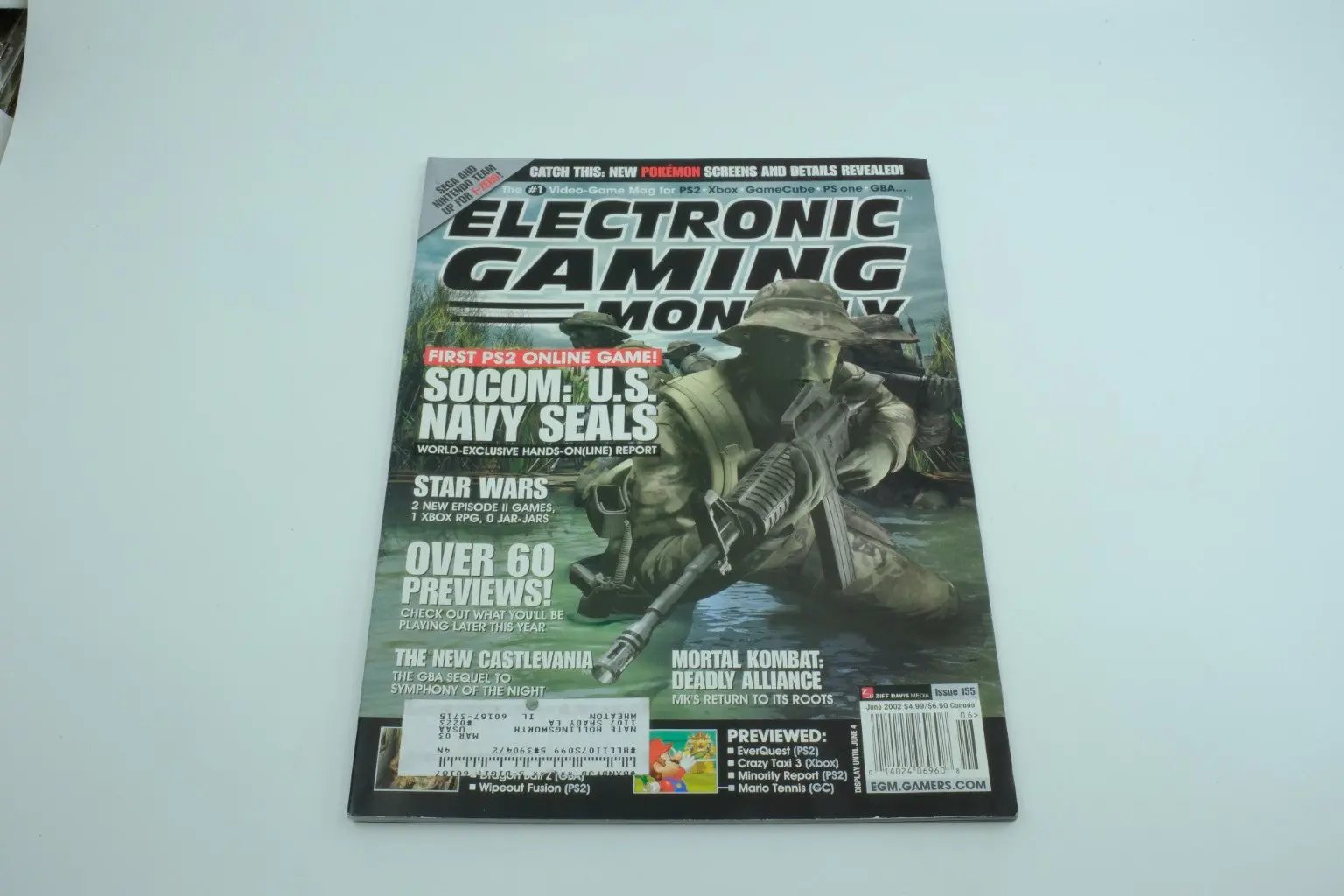 Electronic Gaming Monthly – “SOCOM: U.S. Navy SEALs” (Jun 2002, Issue 155) RetroGate - Your Gateway to Classic Gaming