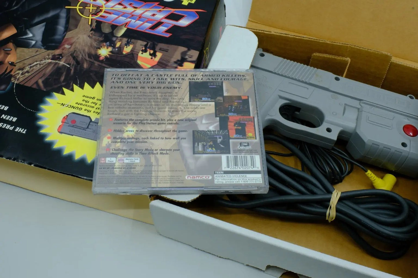 Time Crisis + Guncon – Complete in Box RetroGate - Your Gateway to Classic Gaming