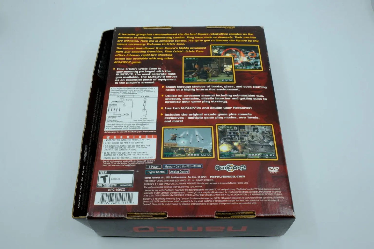 Time Crisis: Crisis Zone + Guncon2 – Complete in Box - RetroGate - Your Gateway to Classic Gaming