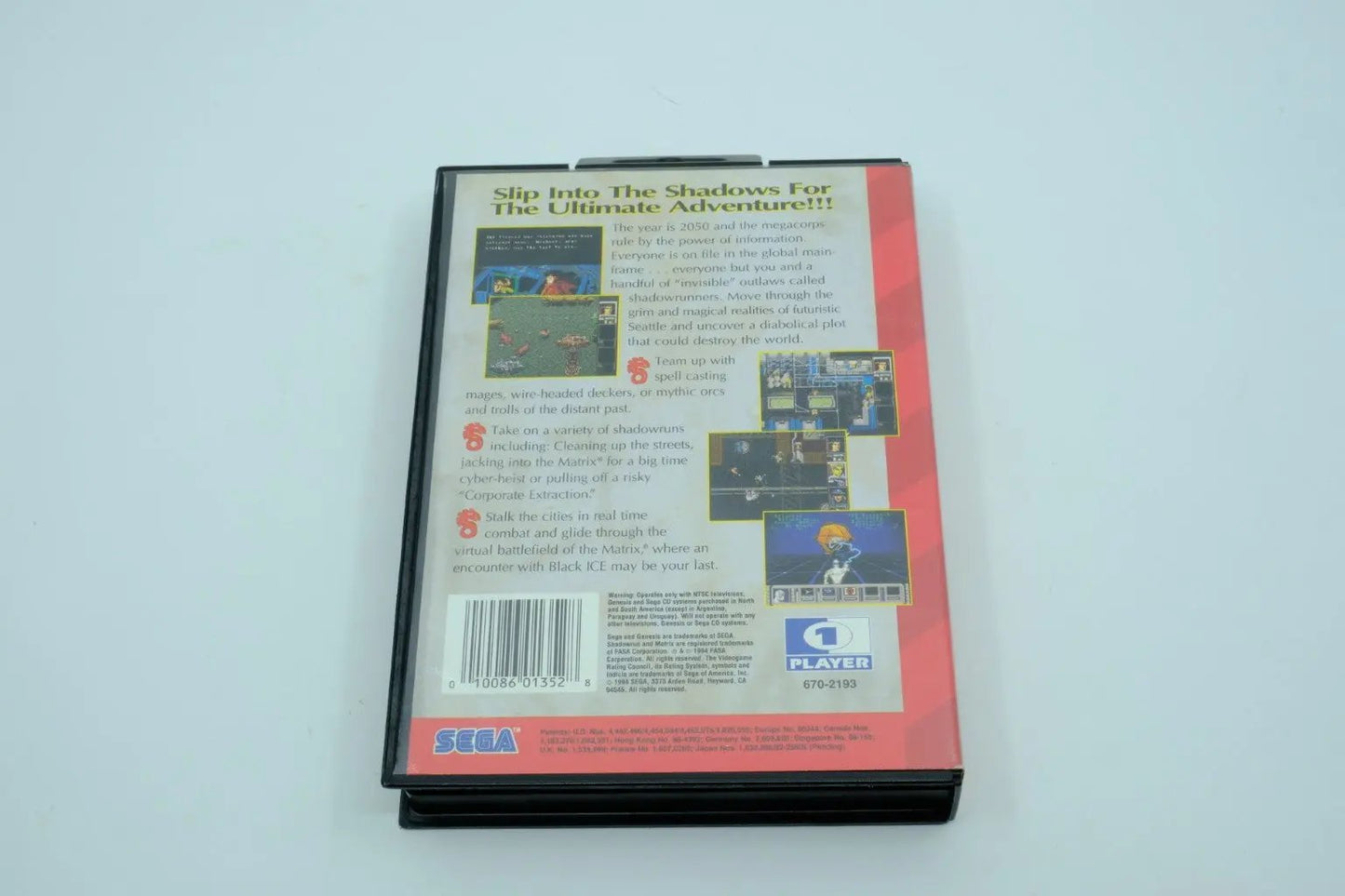 Shadowrun – Complete in Box RetroGate - Your Gateway to Classic Gaming