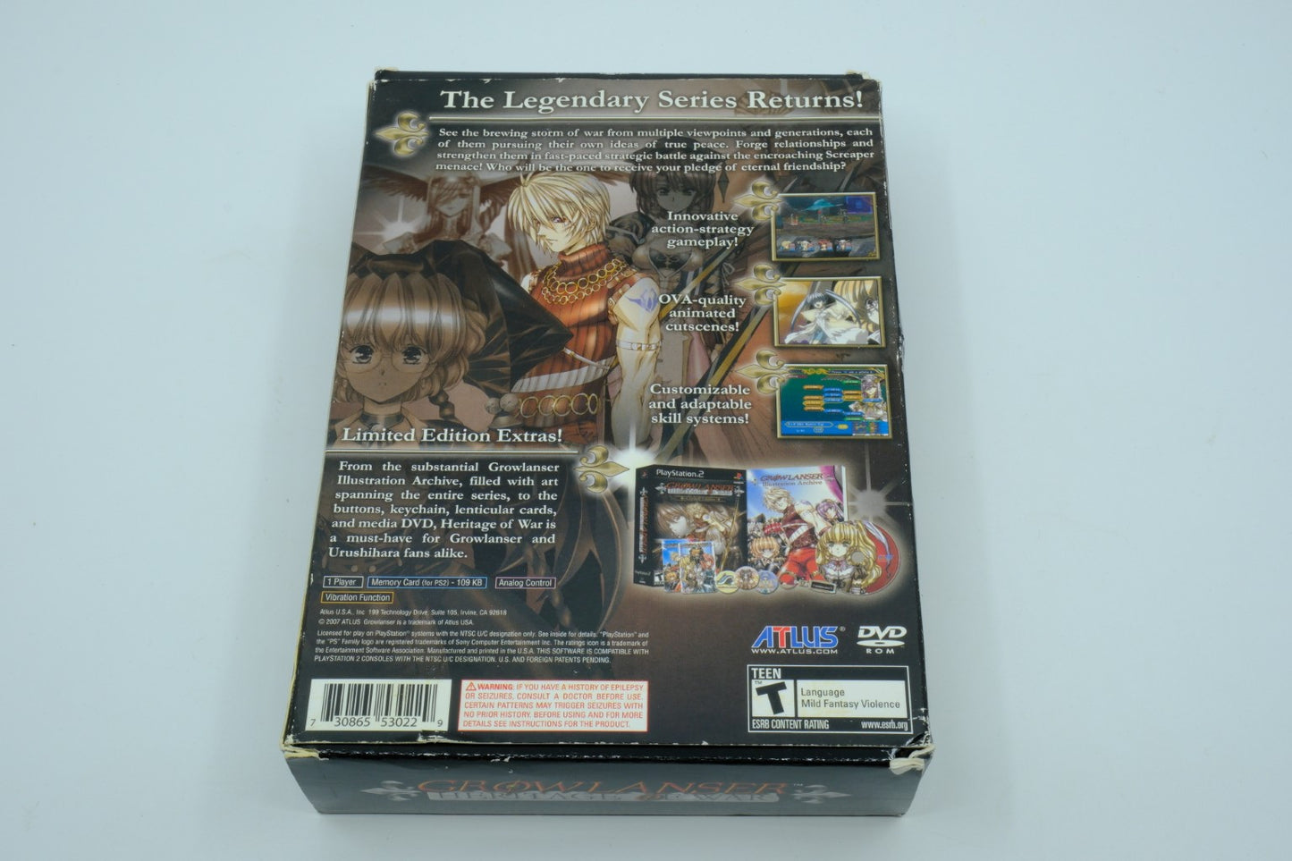 Growlanser: Heritage of War (Limited Edition) – Complete in Box RetroGate - Your Gateway to Classic Gaming