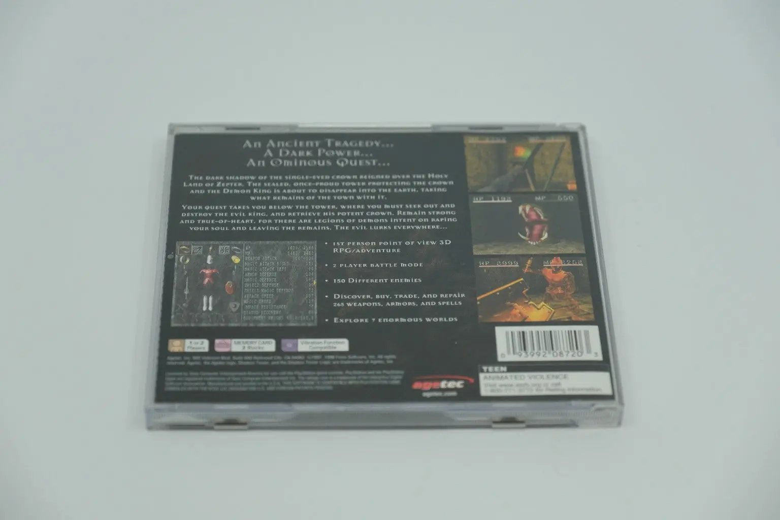 Shadow Tower Playstation 1 Complete RetroGate - Your Gateway to Classic Gaming