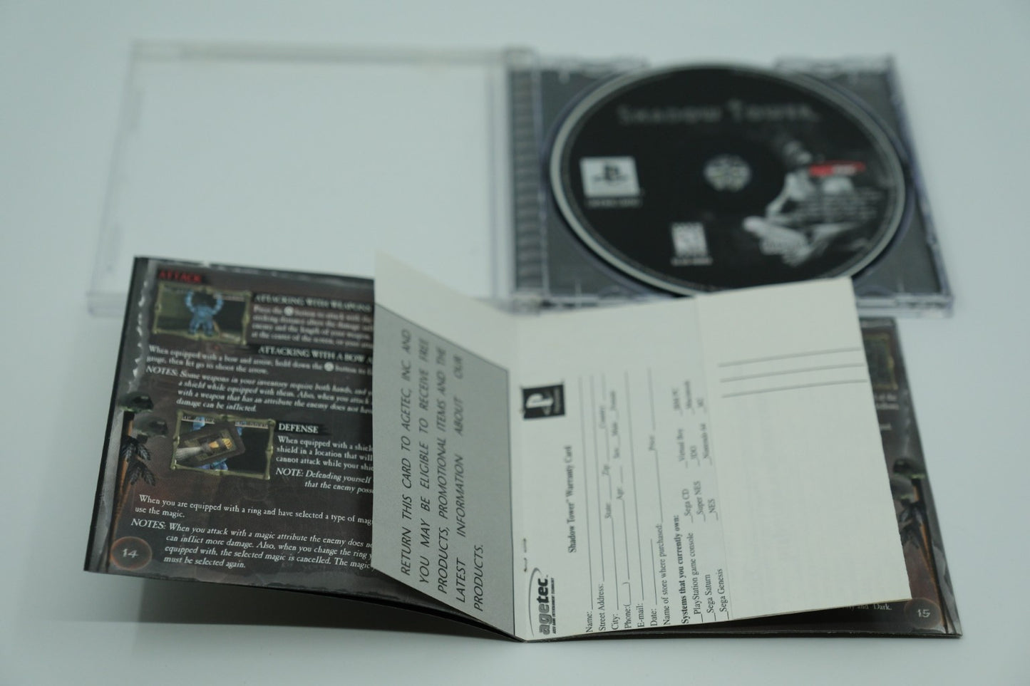 Shadow Tower Playstation 1 Complete