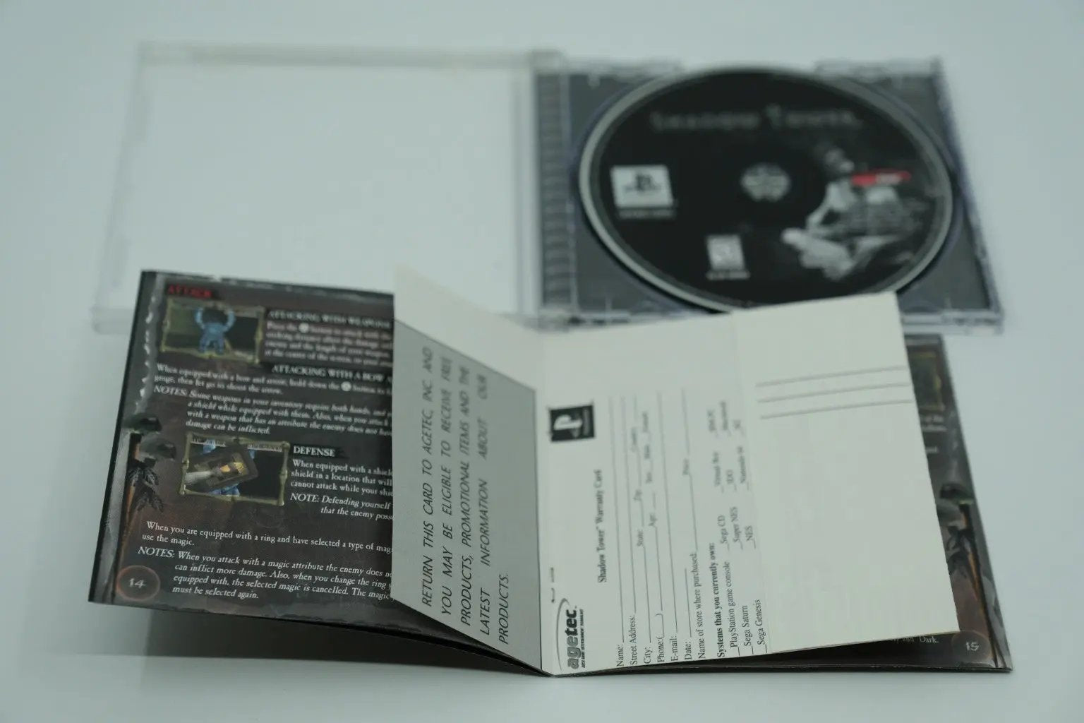 Shadow Tower Playstation 1 Complete RetroGate - Your Gateway to Classic Gaming