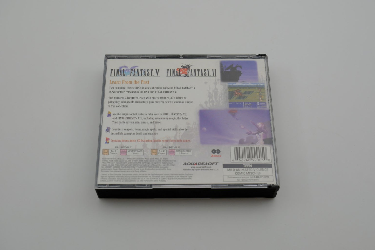 Final Fantasy Anthology Playstation 1 Complete