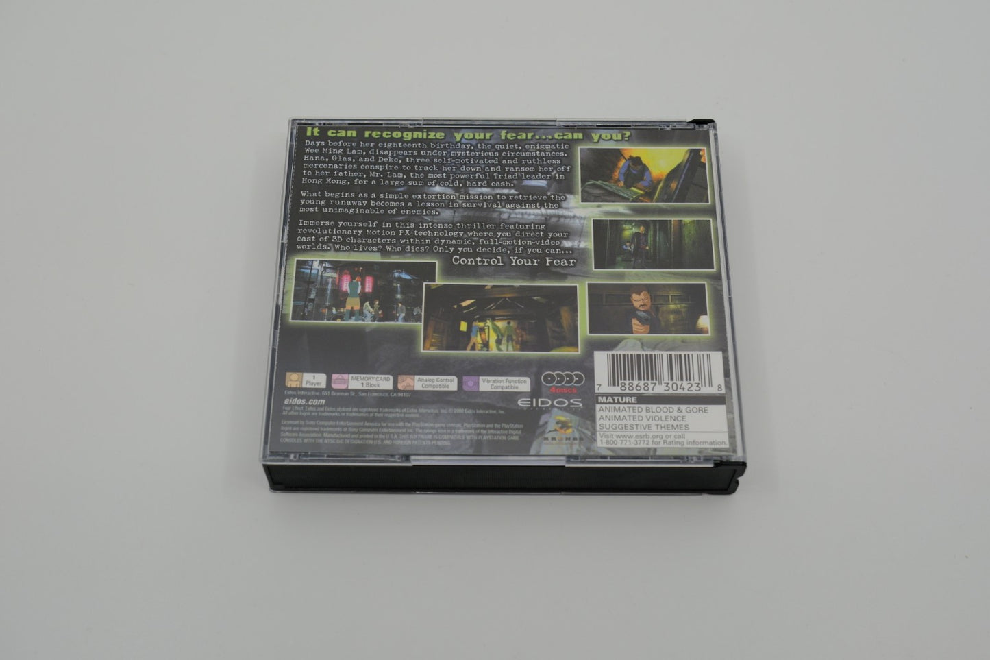 Fear Effect Playstation 1 Complete