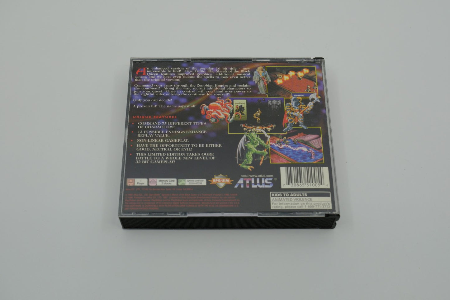 Ogre Battle Playstation 1 Complete