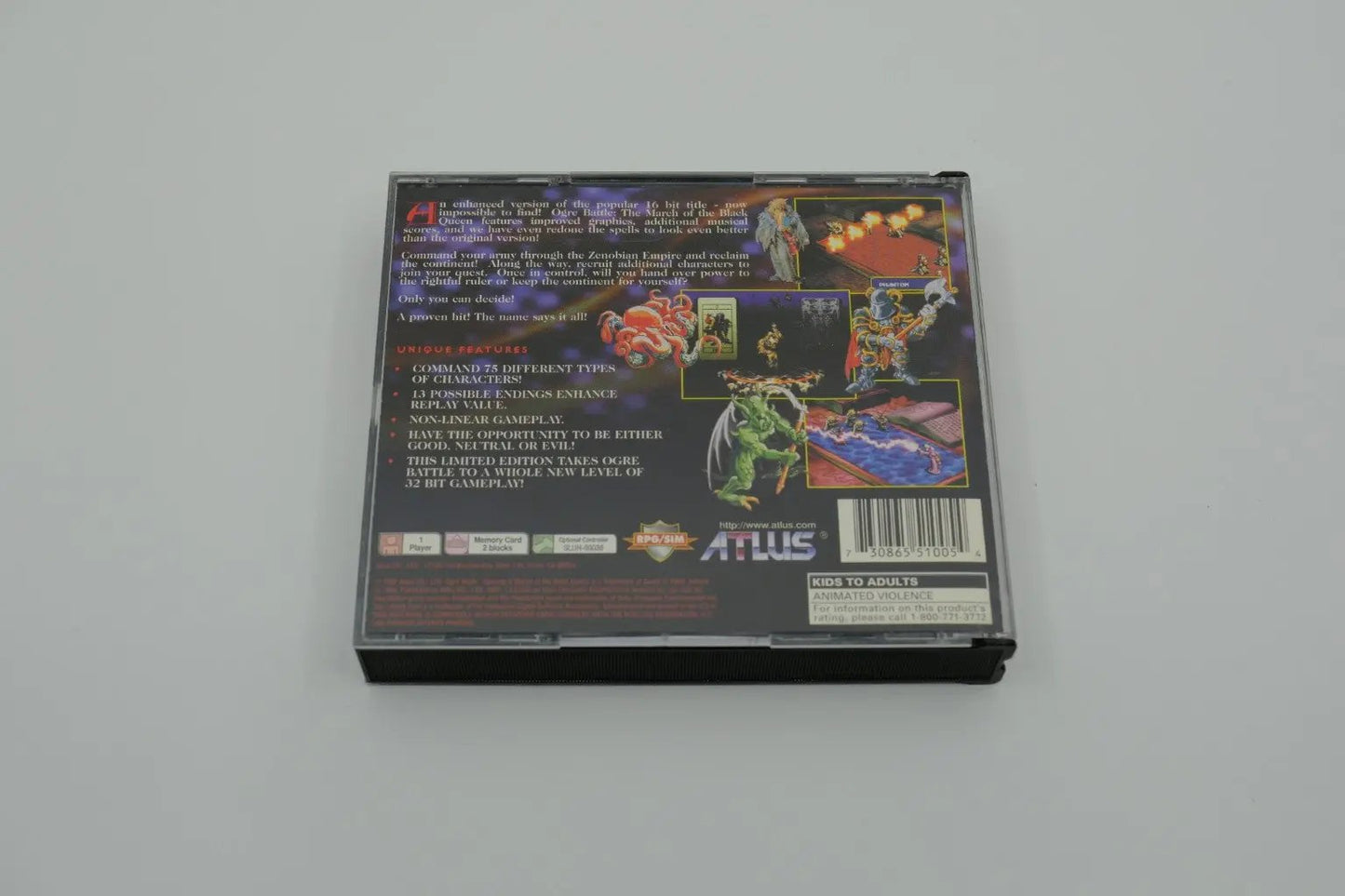 Ogre Battle Playstation 1 Complete RetroGate - Your Gateway to Classic Gaming