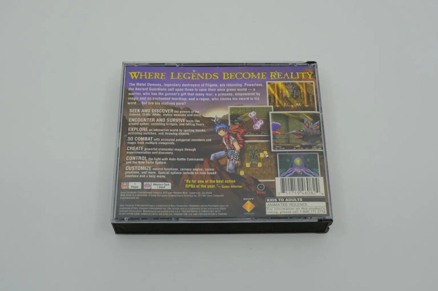 Wild Arms Playstation 1 Complete RetroGate - Your Gateway to Classic Gaming