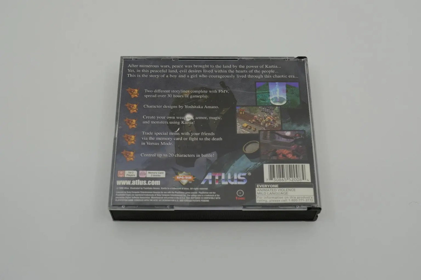 Kartia Word of Fate Playstation 1 Complete RetroGate - Your Gateway to Classic Gaming