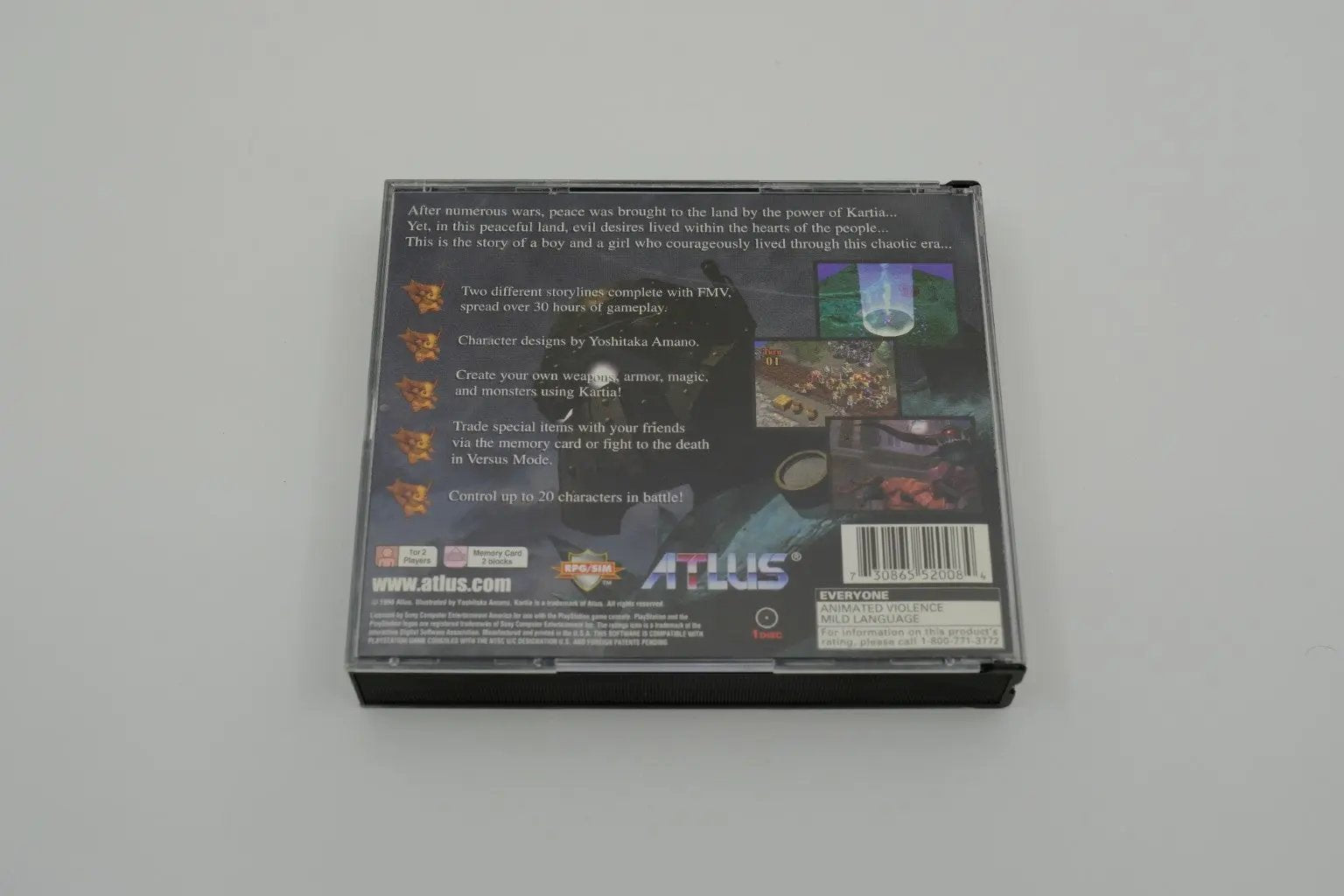 Kartia Word of Fate Playstation 1 Complete RetroGate - Your Gateway to Classic Gaming