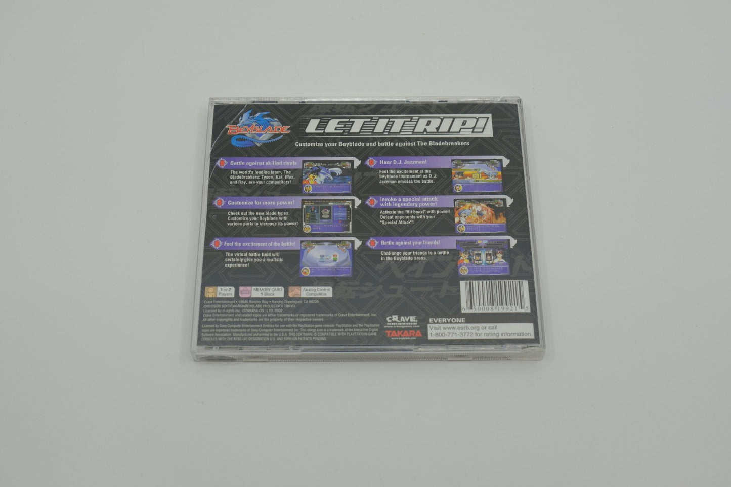 Beyblade Let It Rip Playstation 1 Complete