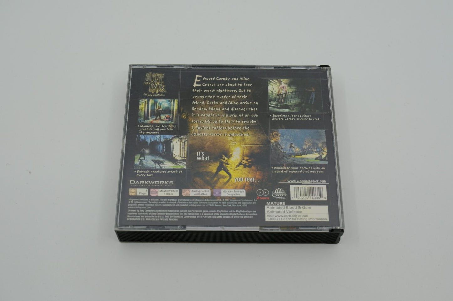 Alone In The Dark The New Nightmare Playstation 1 Complete
