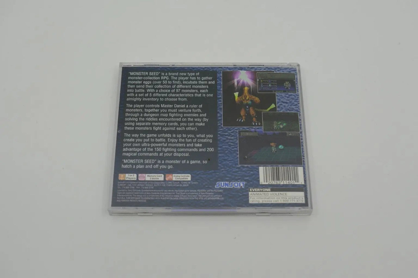 Monsterseed Playstation 1 Complete RetroGate - Your Gateway to Classic Gaming