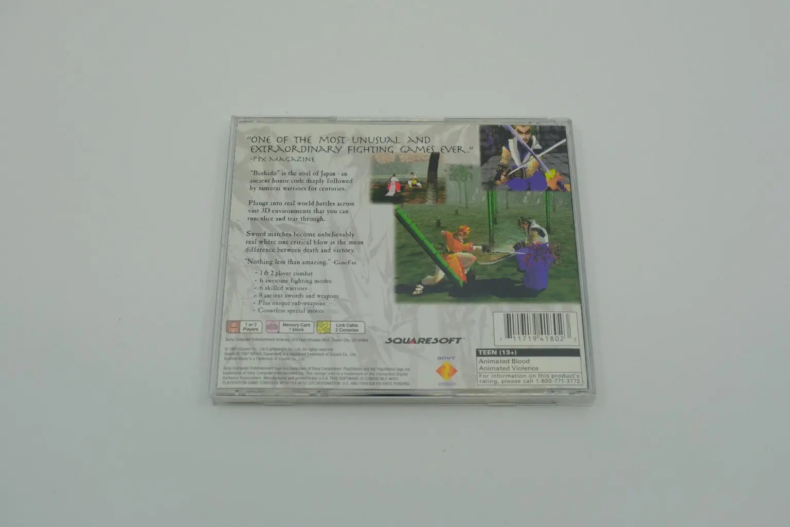 Bushido Blade Playstation 1 Complete RetroGate - Your Gateway to Classic Gaming