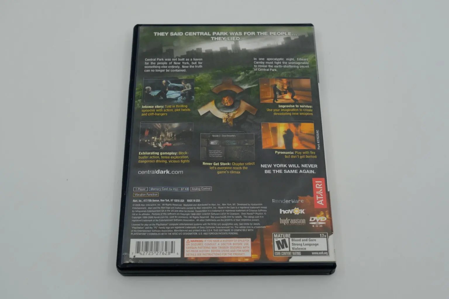 Alone in the Dark Playstation 2 Complete RetroGate - Your Gateway to Classic Gaming