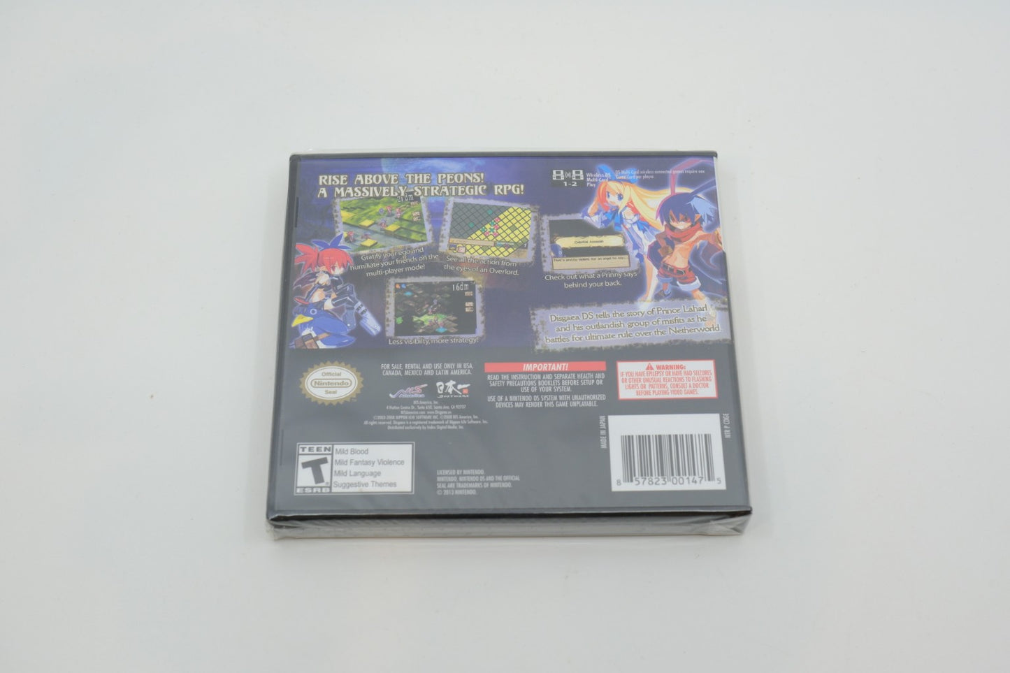 Disgaea DS — Factory‑Sealed First‑Print (DS, 2008, NIS America)