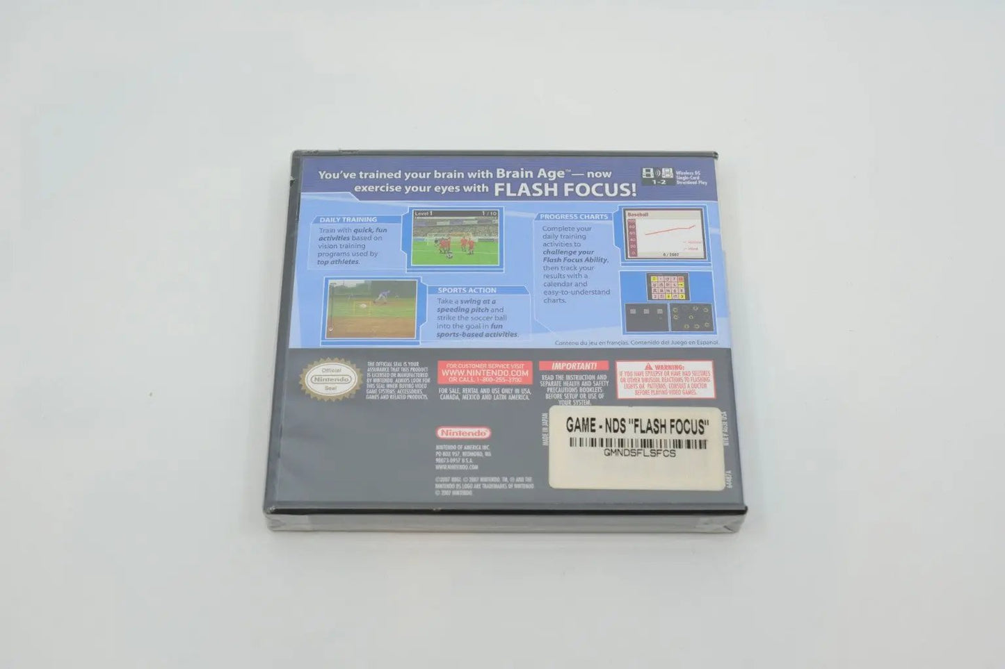 Flash Focus: Vision Training in Minutes a Day — Brand‑New Factory‑Sealed (Nintendo DS, 2007) RetroGate - Your Gateway to Classic Gaming