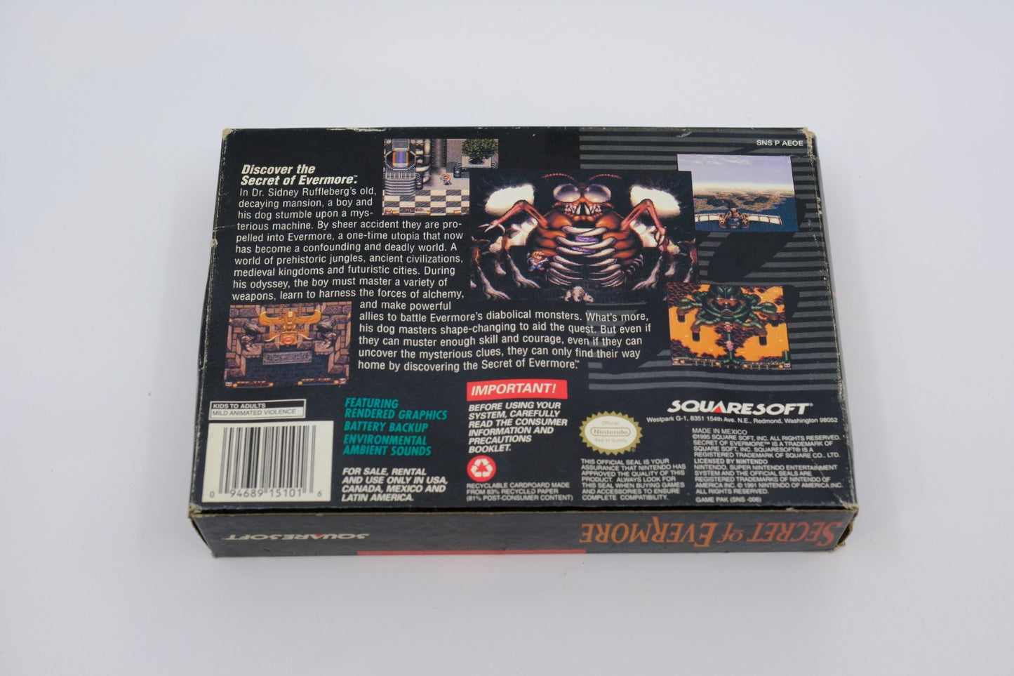 Secret of Evermore — Complete in Box