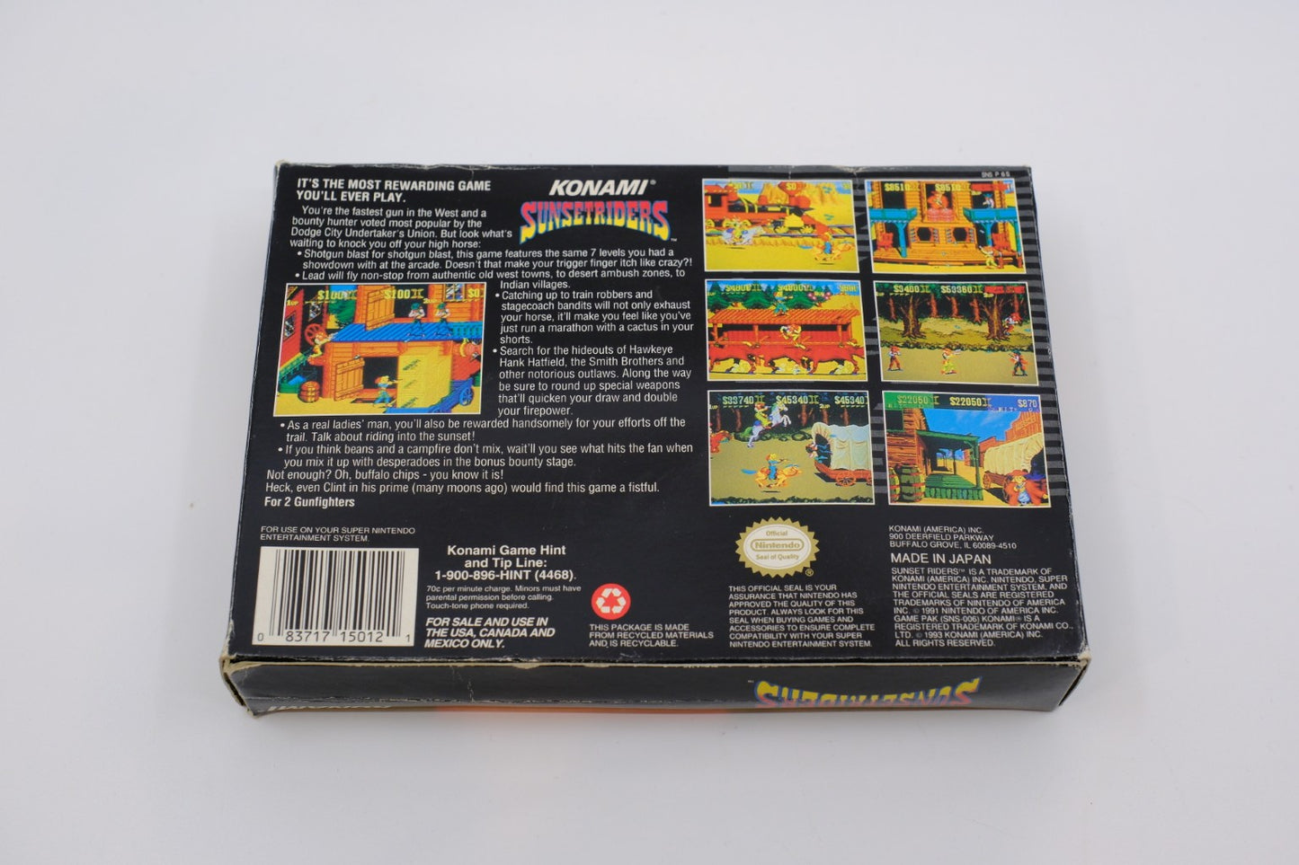 Sunset Riders — Complete in Box