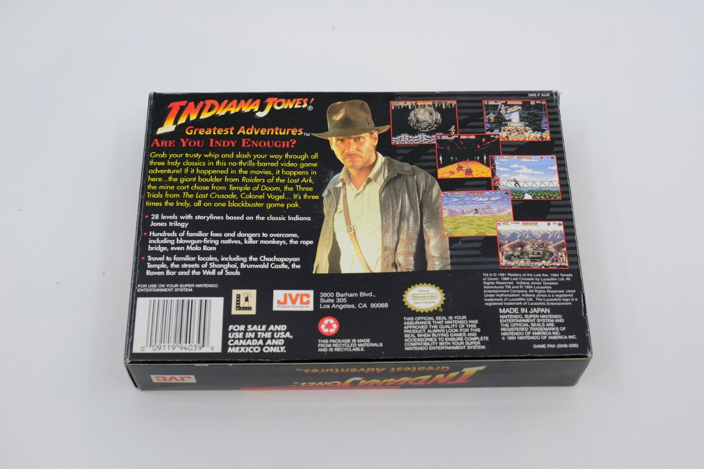 Indiana Jones’ Greatest Adventures — Complete in box