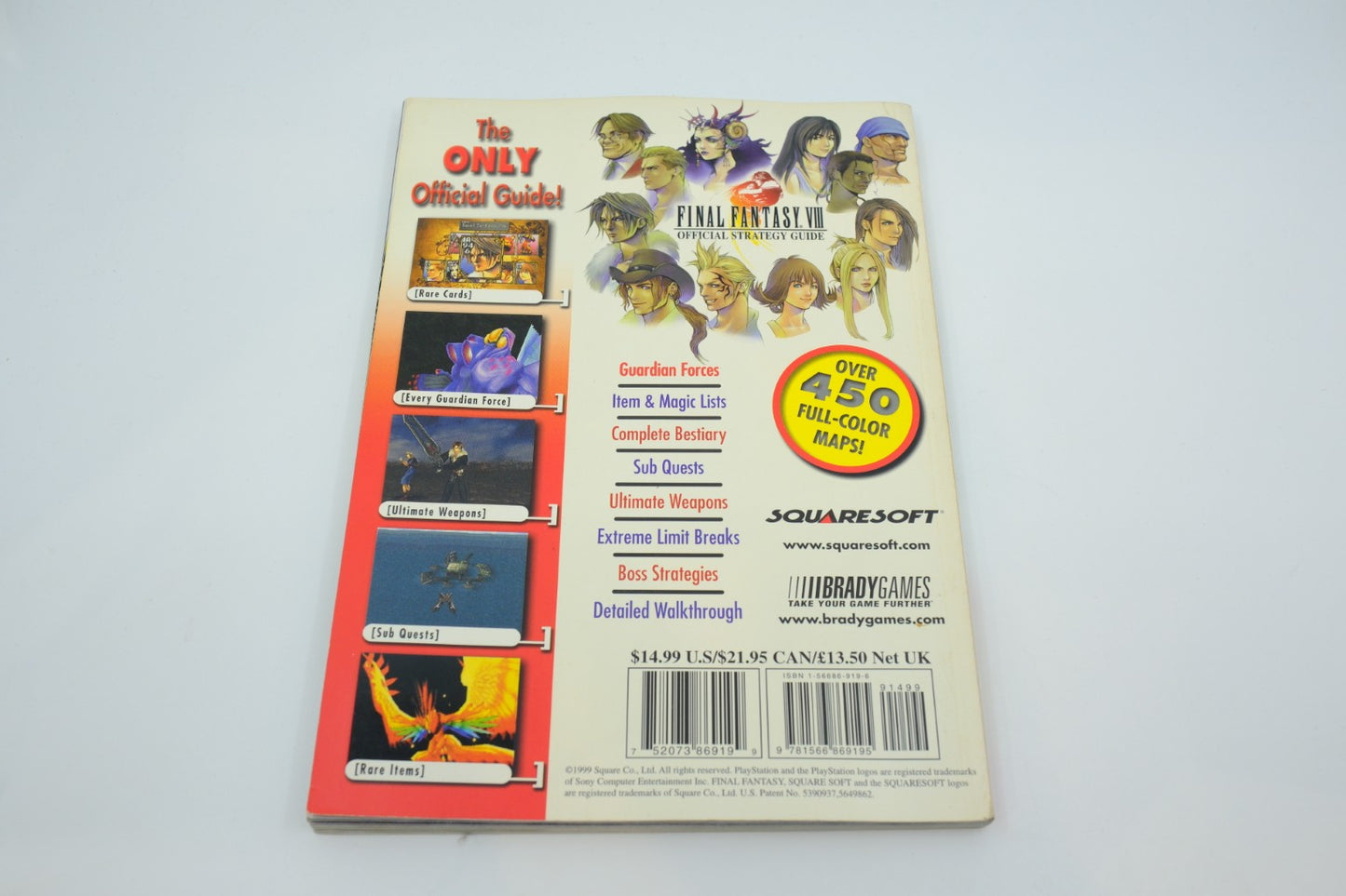 Final Fantasy VIII — BradyGames Official Strategy Guide (PS1)