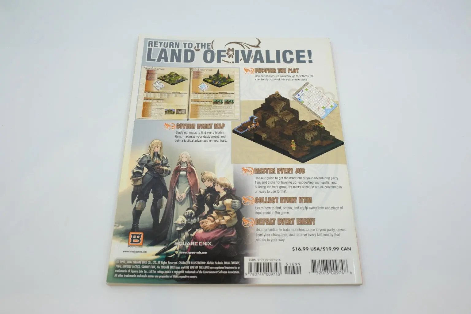 Final Fantasy Tactics: The War of the Lions — BradyGames Official Strategy Guide (PSP) RetroGate - Your Gateway to Classic Gaming