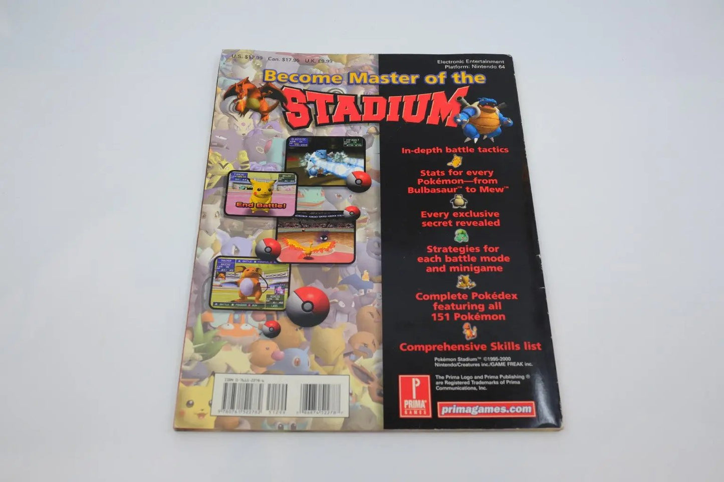 Pokémon Stadium — Prima’s Official Strategy Guide (N64) RetroGate - Your Gateway to Classic Gaming