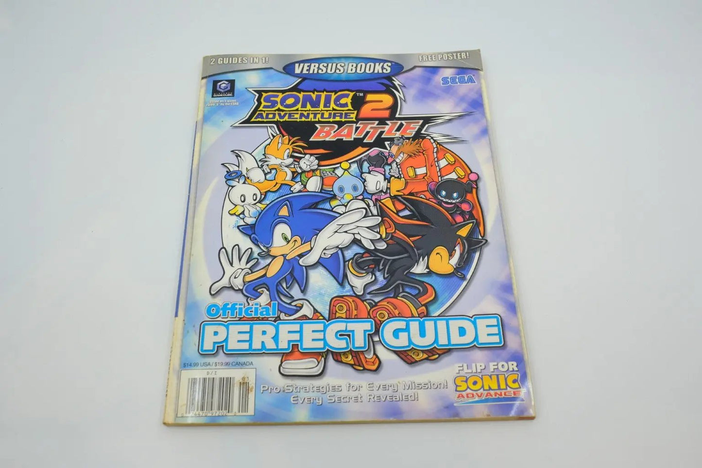Sonic Advance / Sonic Adventure 2: Battle — Versus Books “Official Perfect Guide” (Flip‑Book, GBA & GameCube) RetroGate - Your Gateway to Classic Gaming