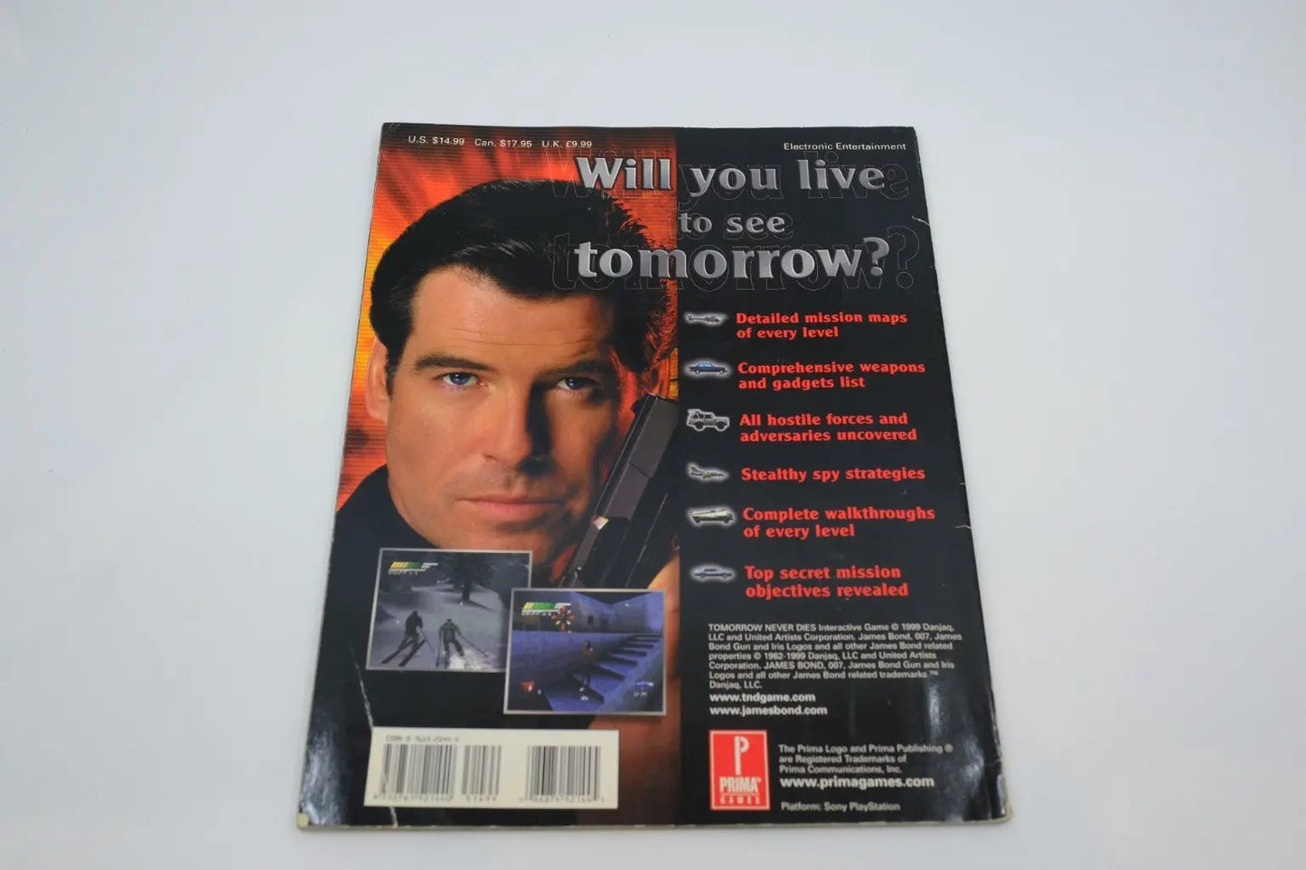 007 : Tomorrow Never Dies — Prima’s Official Strategy Guide (PlayStation) RetroGate - Your Gateway to Classic Gaming