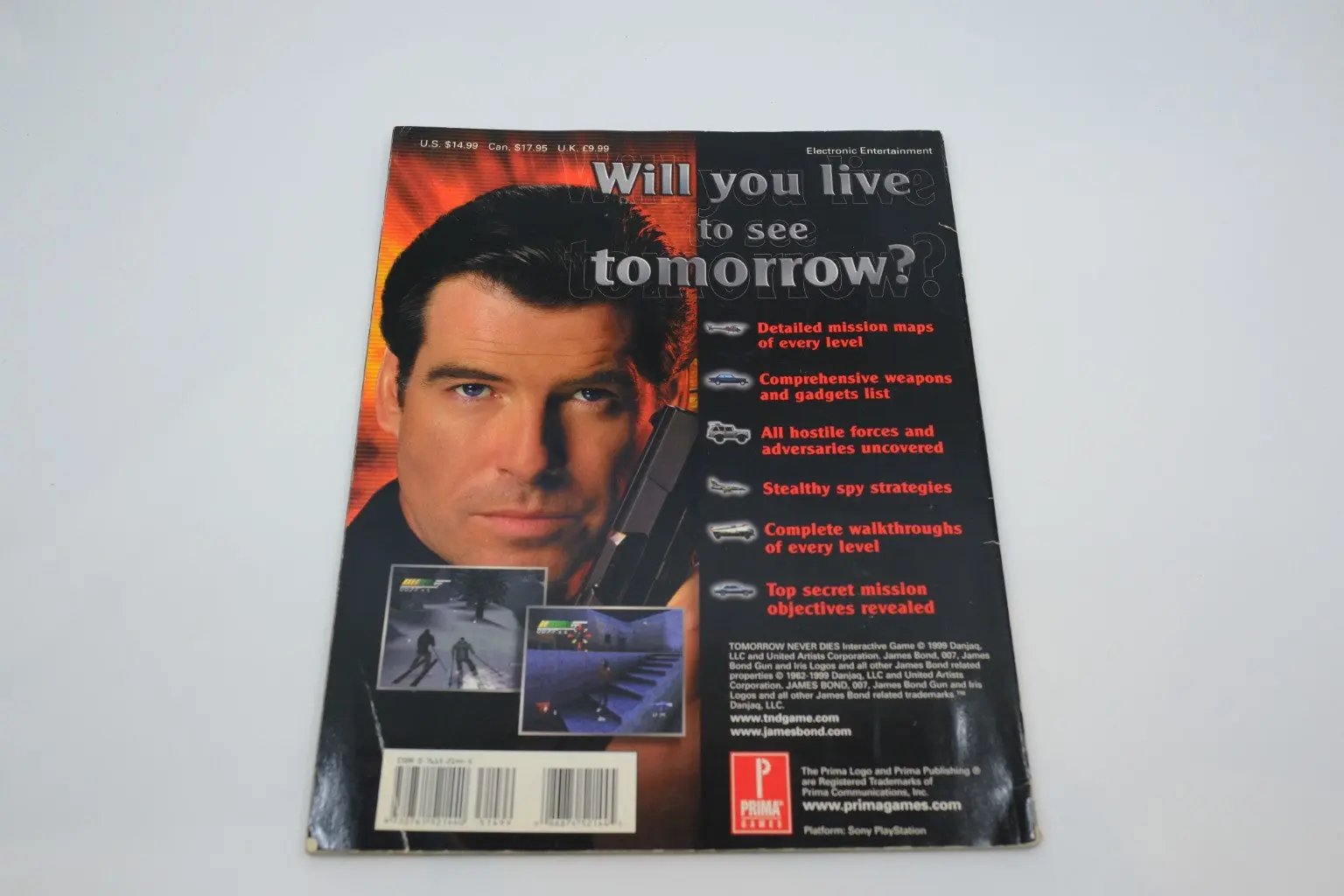 007 : Tomorrow Never Dies — Prima’s Official Strategy Guide (PlayStation) RetroGate - Your Gateway to Classic Gaming