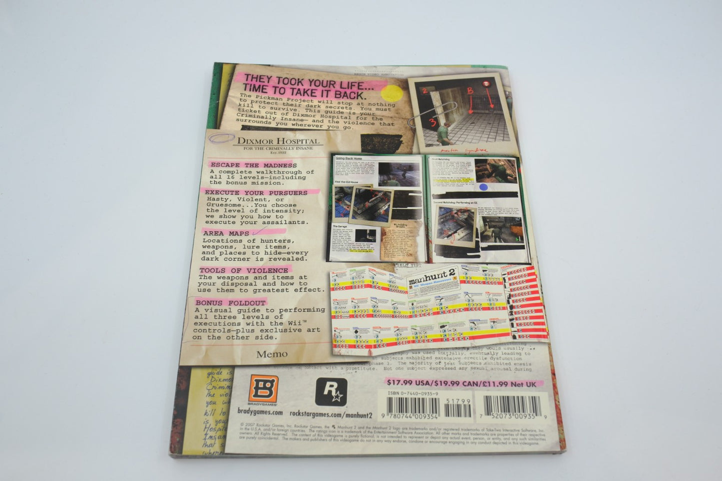 Manhunt 2 — BradyGames Signature Series Strategy Guide (PS2 / Wii / PSP)