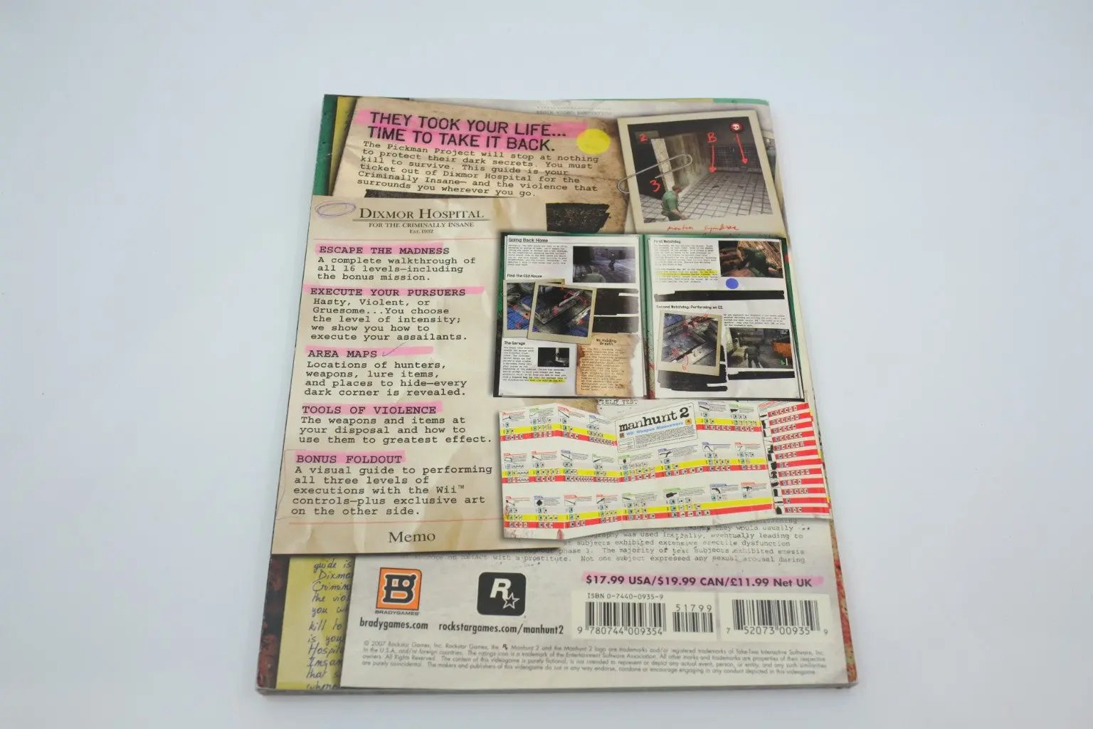 Manhunt 2 — BradyGames Signature Series Strategy Guide (PS2 / Wii / PSP) RetroGate - Your Gateway to Classic Gaming