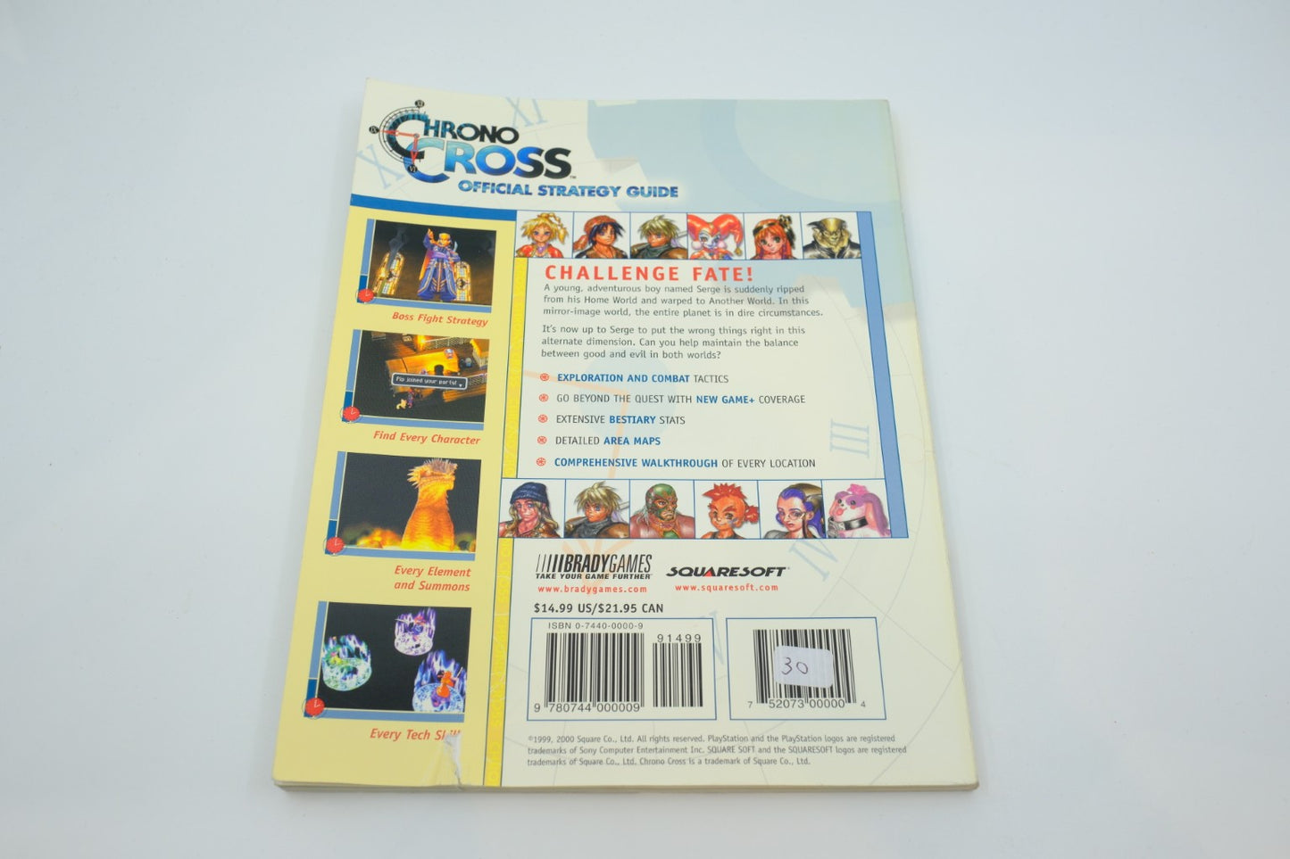 Chrono Cross — BradyGames Official Strategy Guide (PlayStation 1)