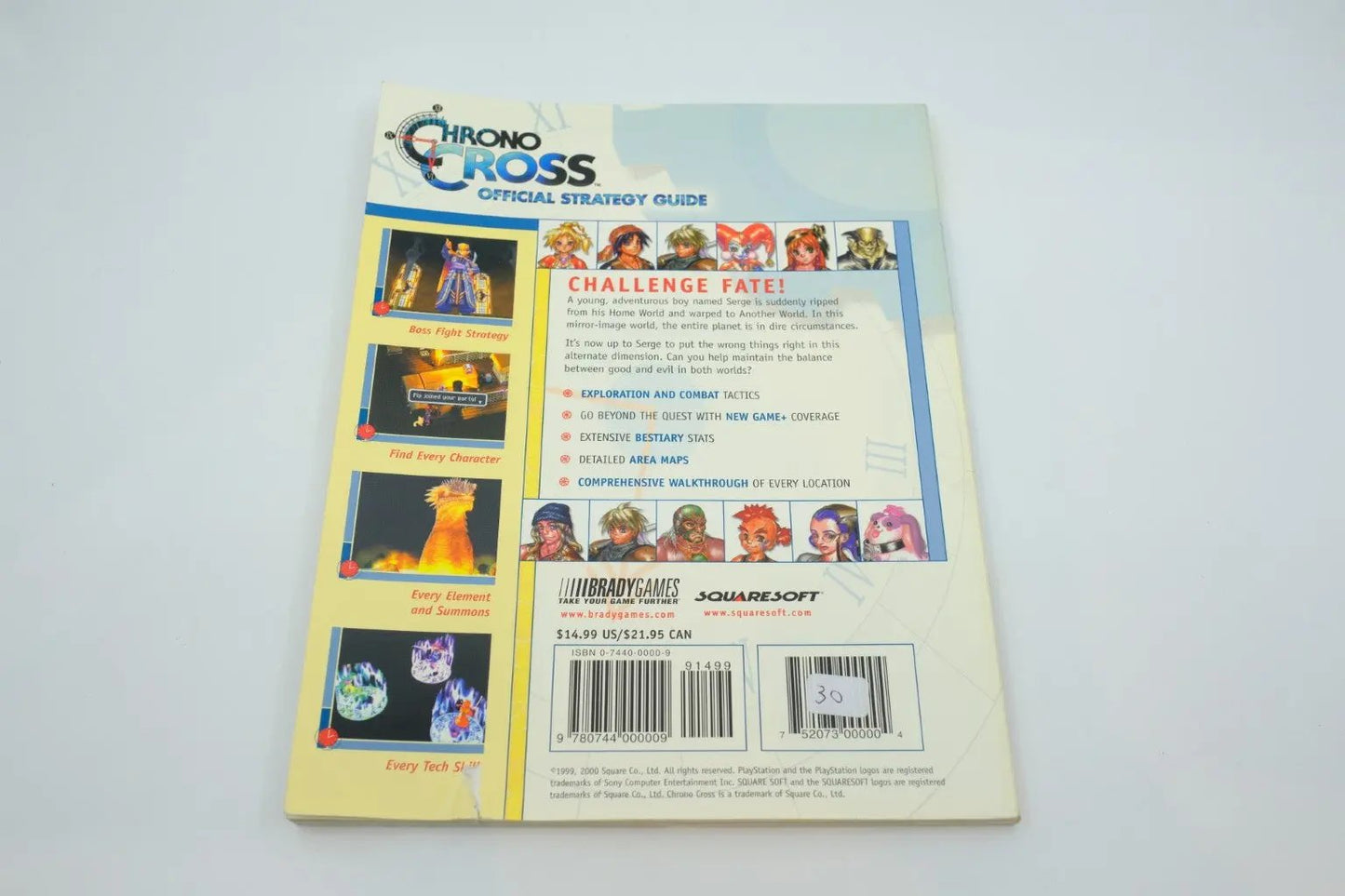 Chrono Cross — BradyGames Official Strategy Guide (PlayStation 1) RetroGate - Your Gateway to Classic Gaming