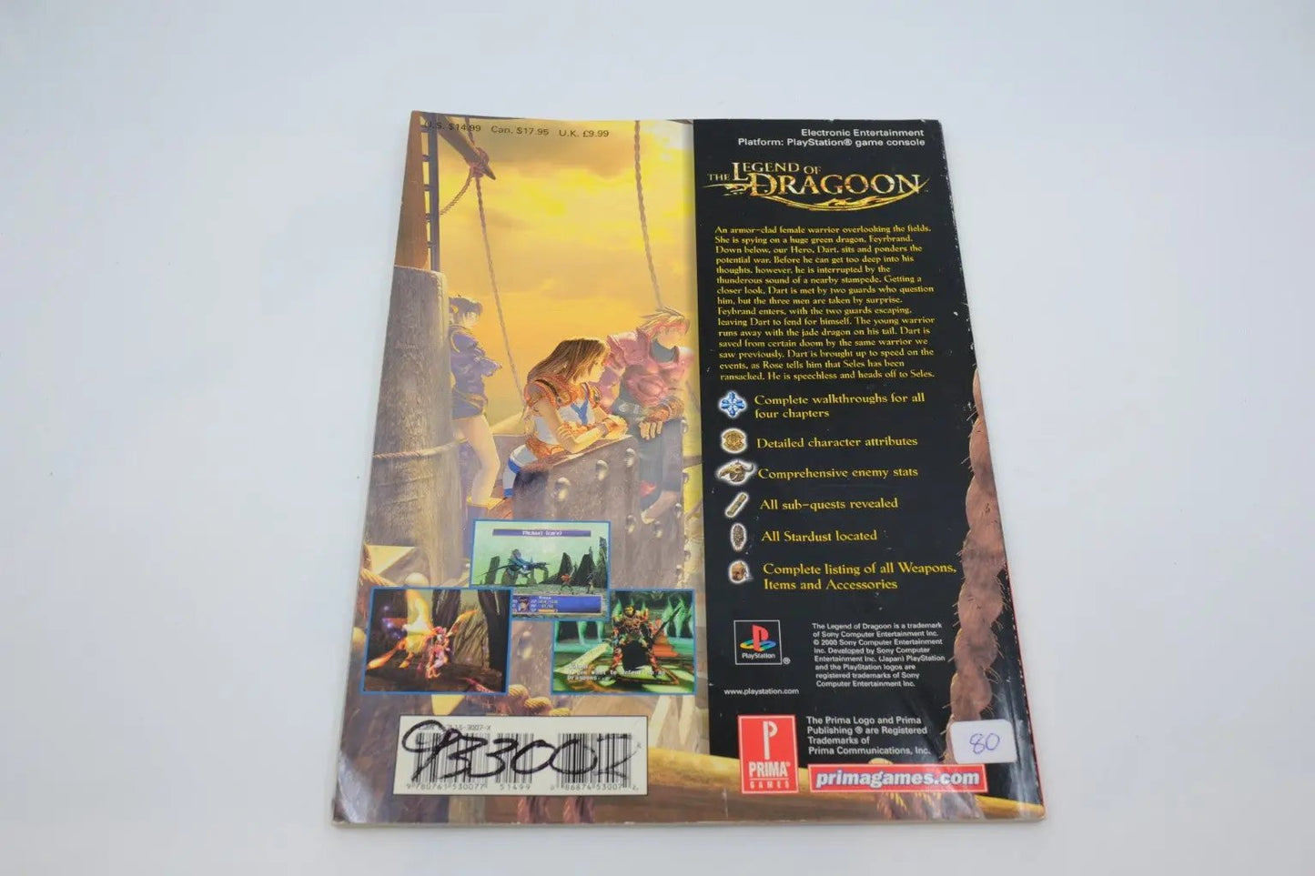 The Legend of Dragoon — Prima’s Official Strategy Guide (PlayStation 1) RetroGate - Your Gateway to Classic Gaming