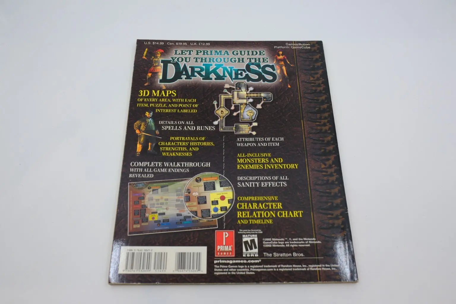 Eternal Darkness: Sanity’s Requiem — Prima Official Strategy Guide (Nintendo GameCube) RetroGate - Your Gateway to Classic Gaming