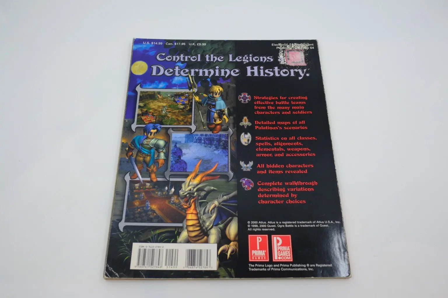 Ogre Battle 64: Person of Lordly Caliber — Prima Official Strategy Guide (Nintendo 64) RetroGate - Your Gateway to Classic Gaming