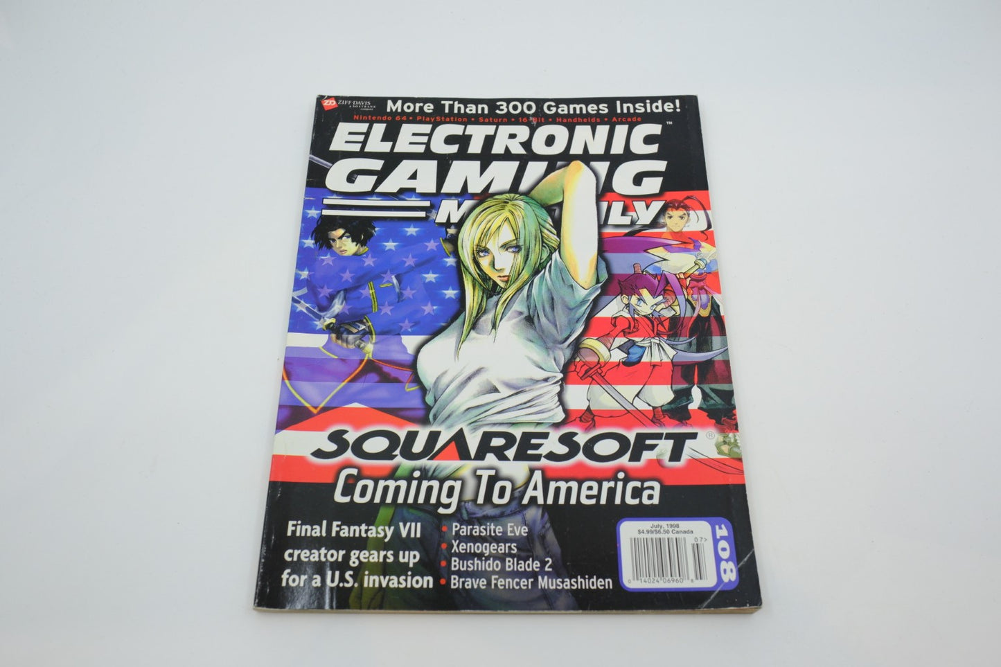 Electronic Gaming Monthly #108 — July 1998 (“Squaresoft Coming to America” cover)