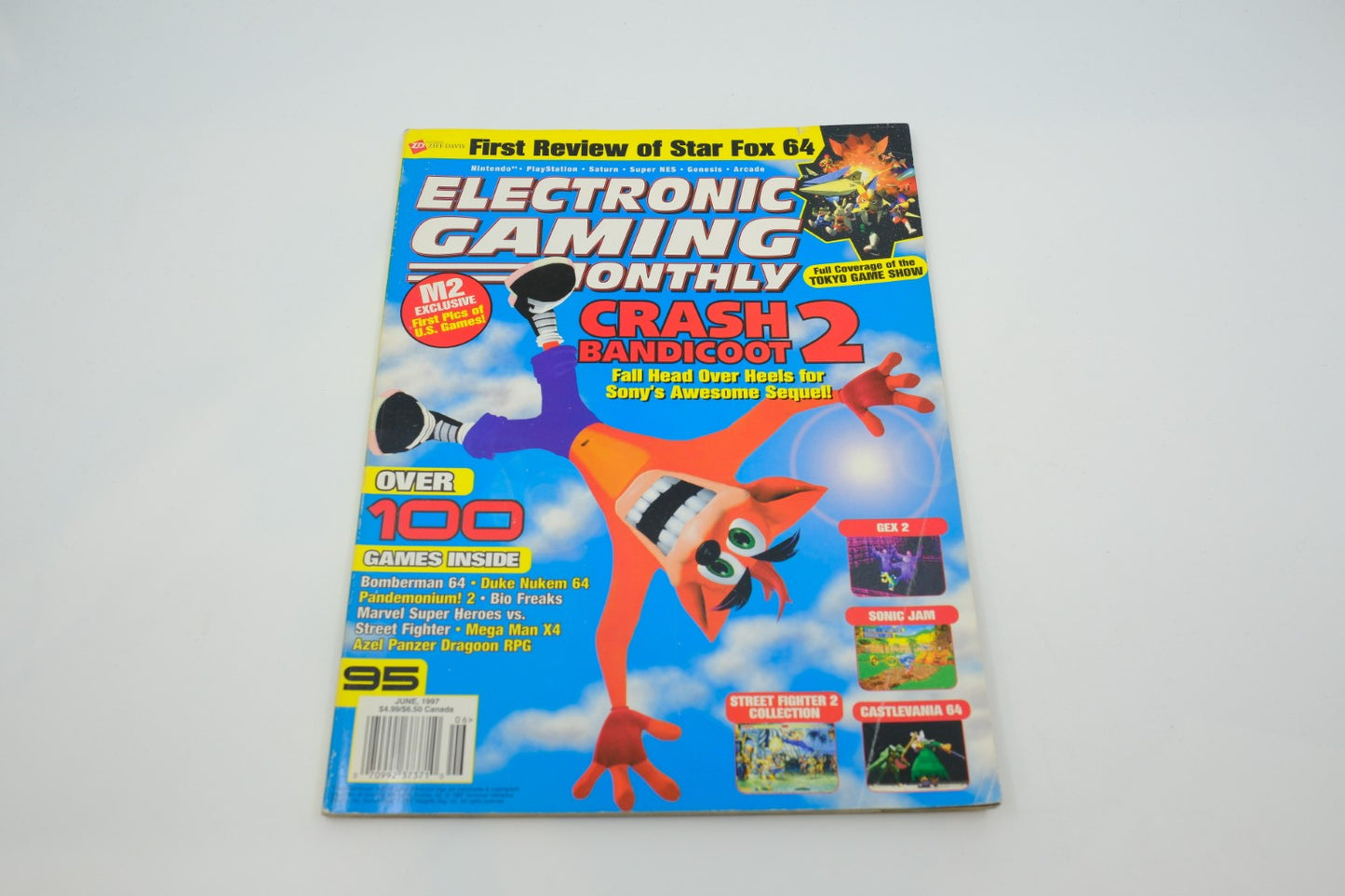 Electronic Gaming Monthly #95 — June 1997 (“Crash Bandicoot 2” cover)