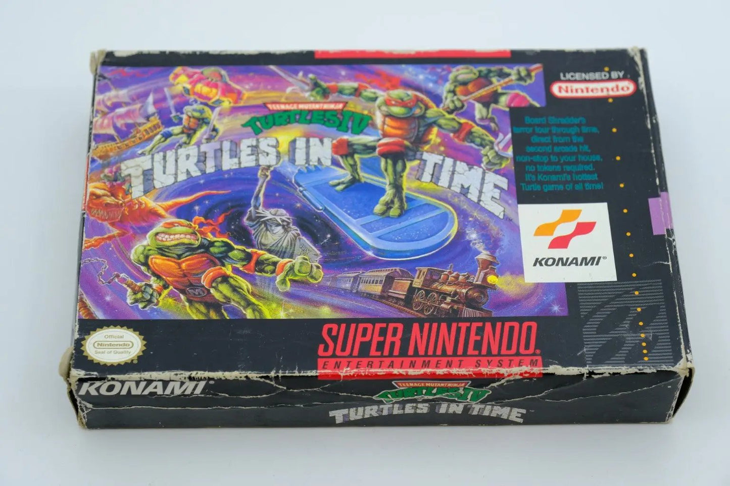 Teenage Mutant Ninja Turtles IV: Turtles in Time — Complete in box RetroGate - Your Gateway to Classic Gaming