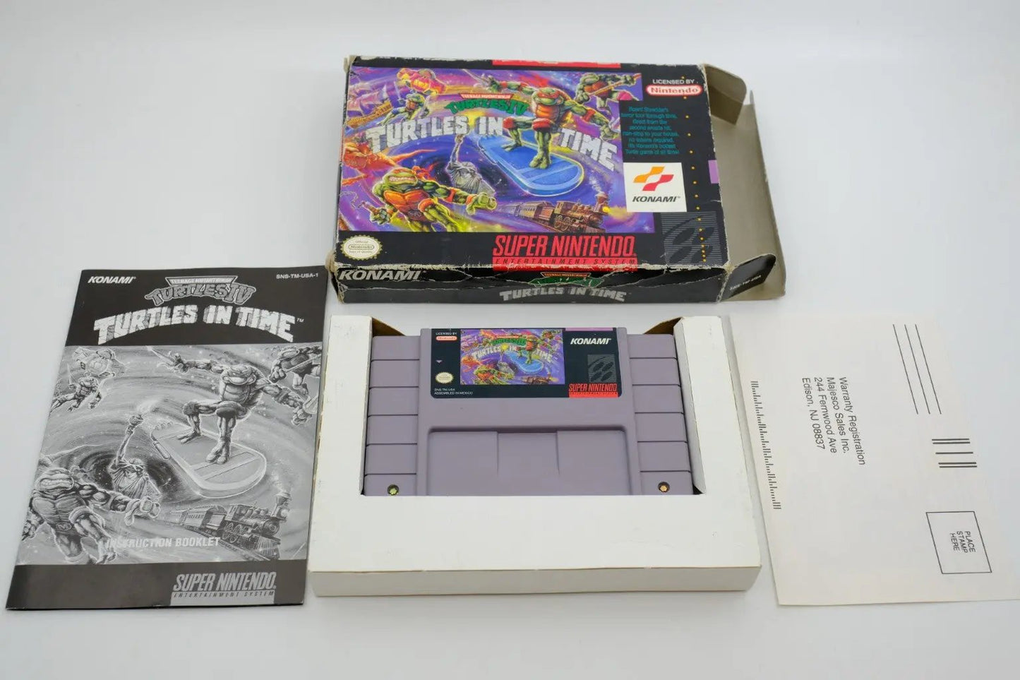 Teenage Mutant Ninja Turtles IV: Turtles in Time — Complete in box RetroGate - Your Gateway to Classic Gaming