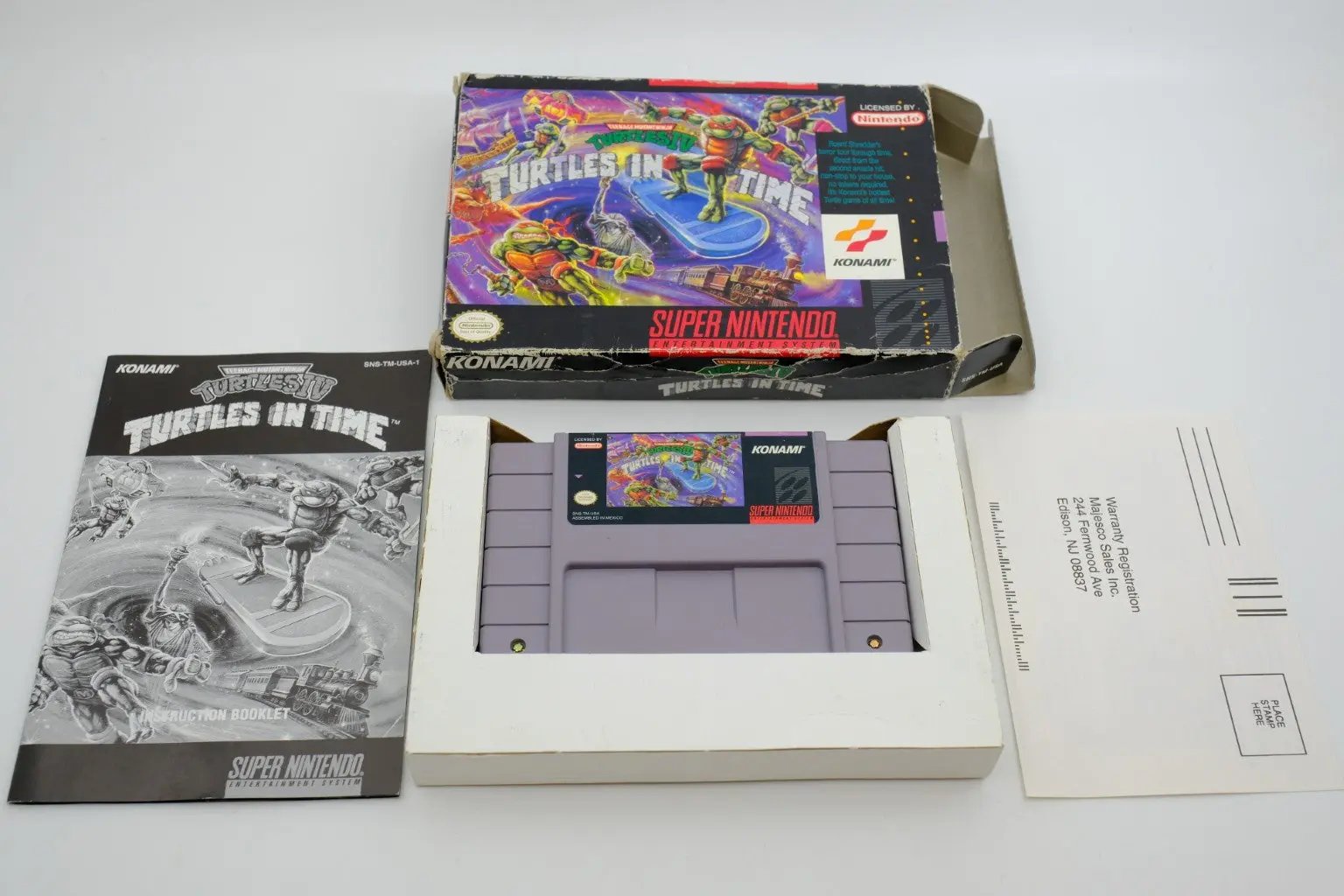 Teenage Mutant Ninja Turtles IV: Turtles in Time — Complete in box RetroGate - Your Gateway to Classic Gaming