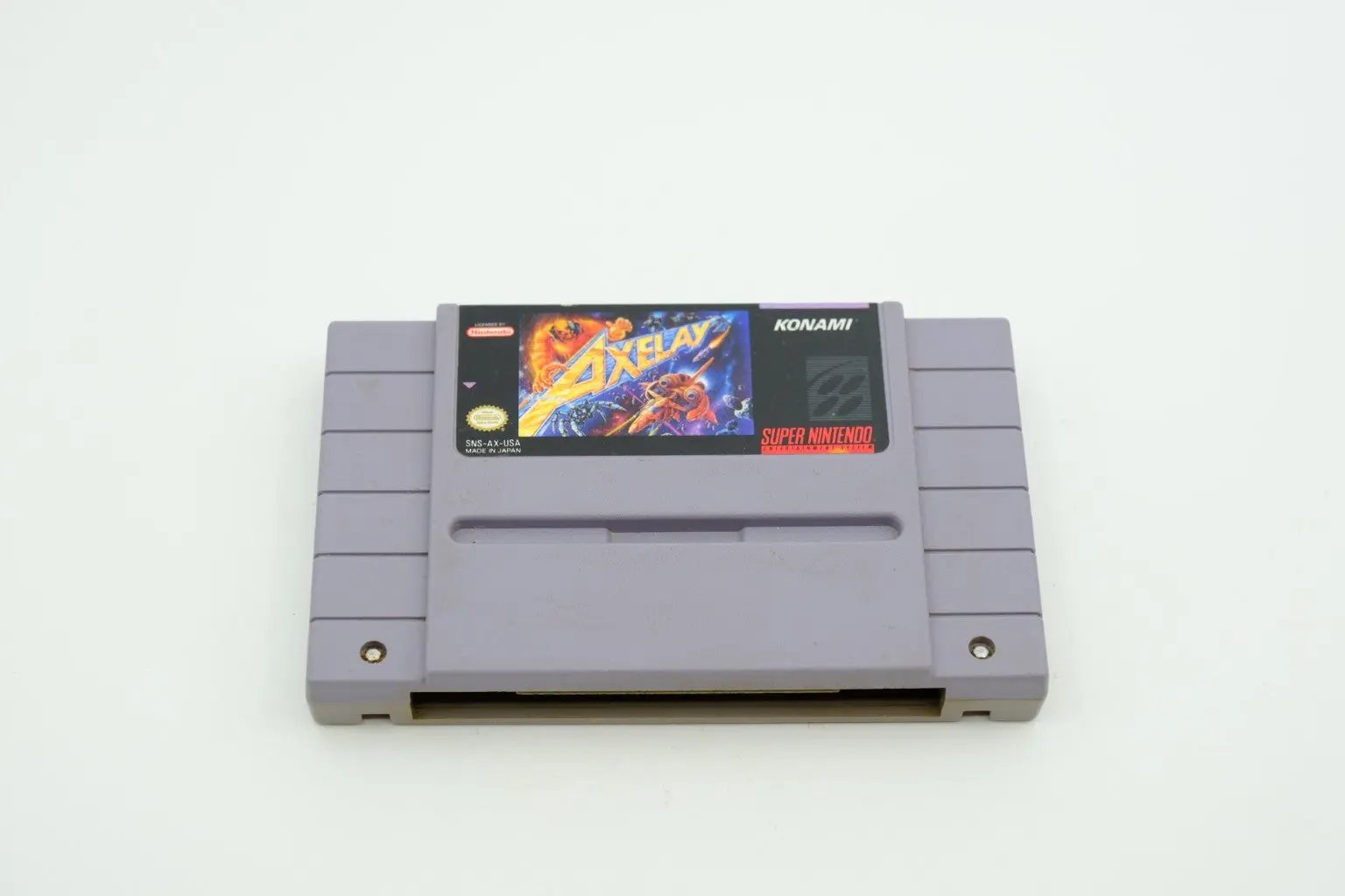 Axelay – Loose cartridge RetroGate - Your Gateway to Classic Gaming