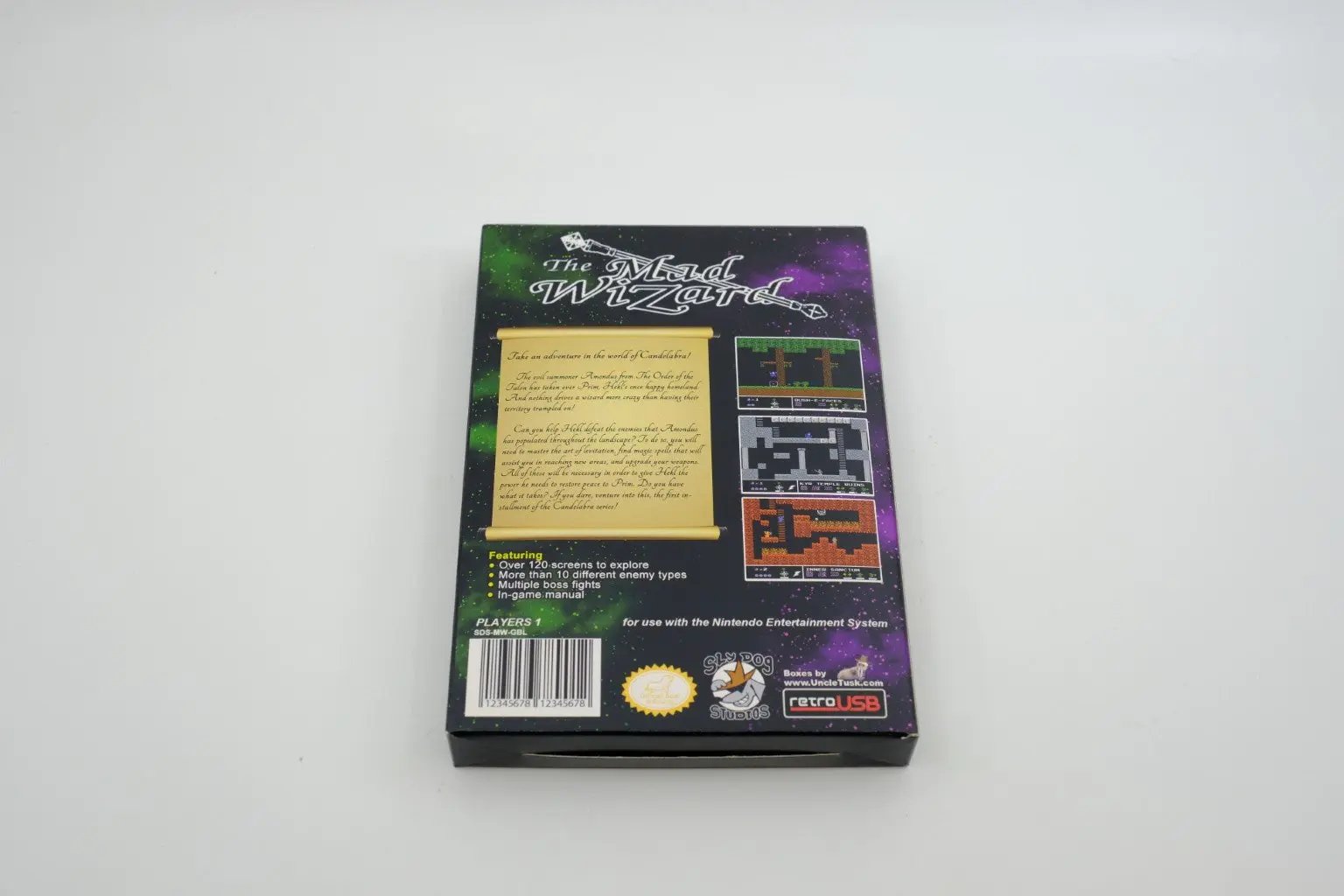 The Mad Wizard: A Candelabra Chronicle – in box RetroGate - Your Gateway to Classic Gaming